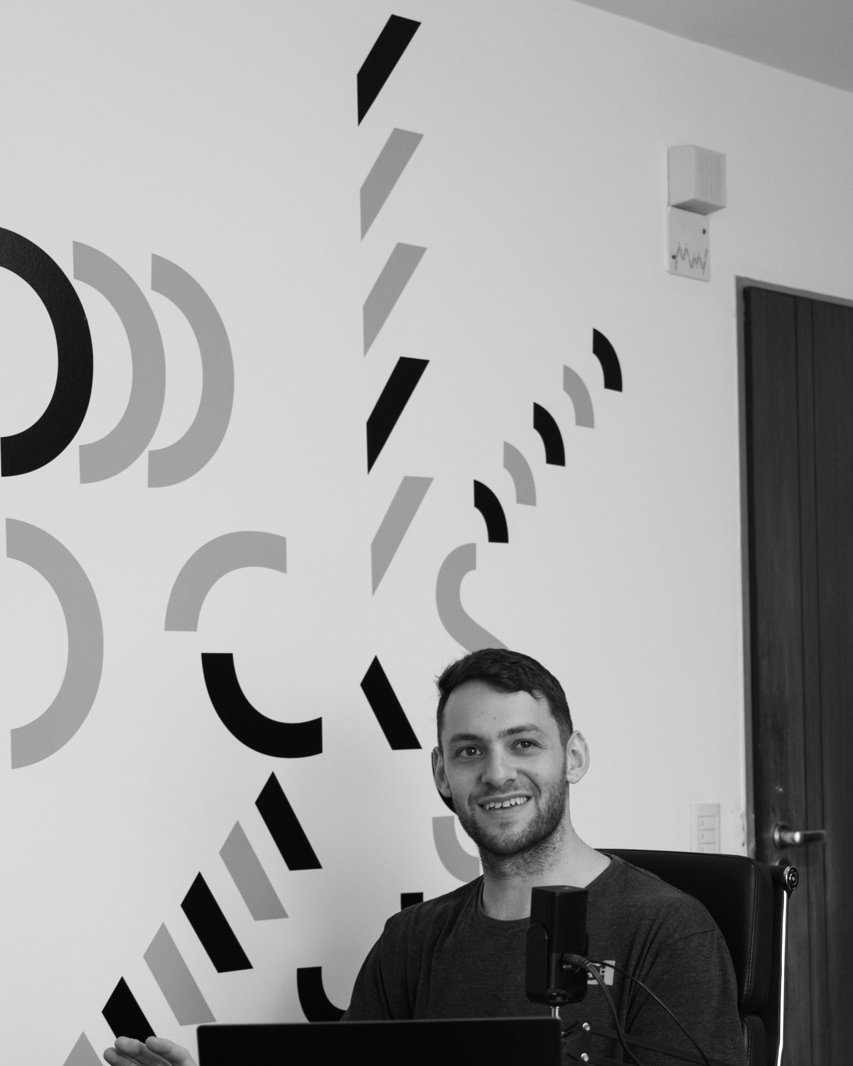 Gonzalo Diez grabando contenido